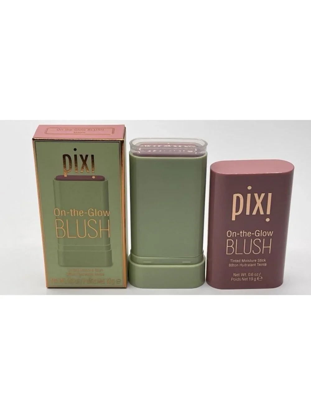 Pixi On-the-Glow Blush | Mauve | 19g Tinted Moisturizer Stick